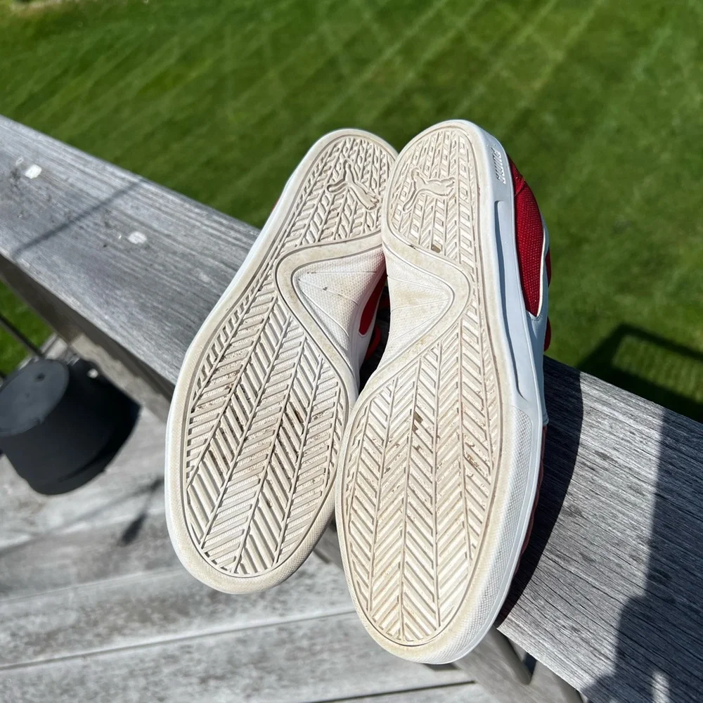 Puma Mens Red Arsenal Sneakers - Picture 3 of 7